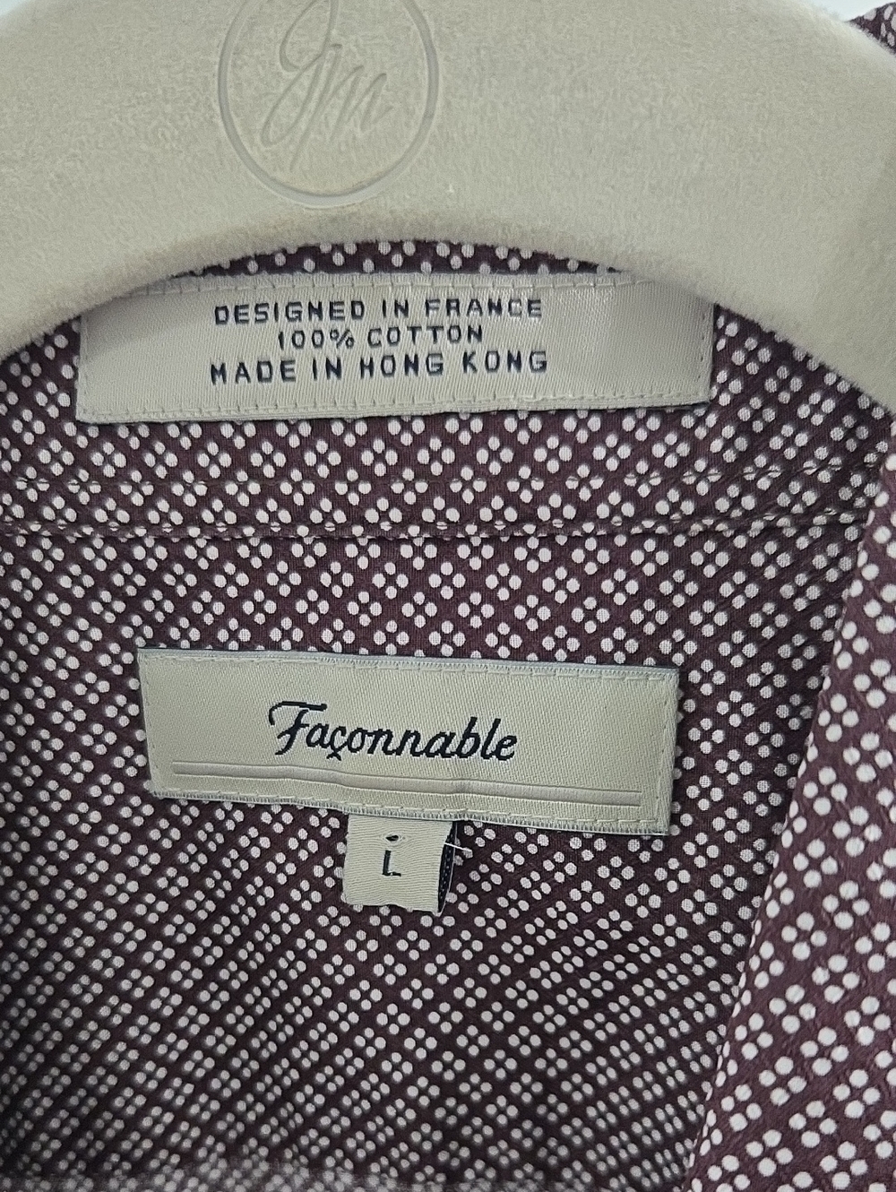 FACONNABLE button down Size Large - Picture 2 of 2